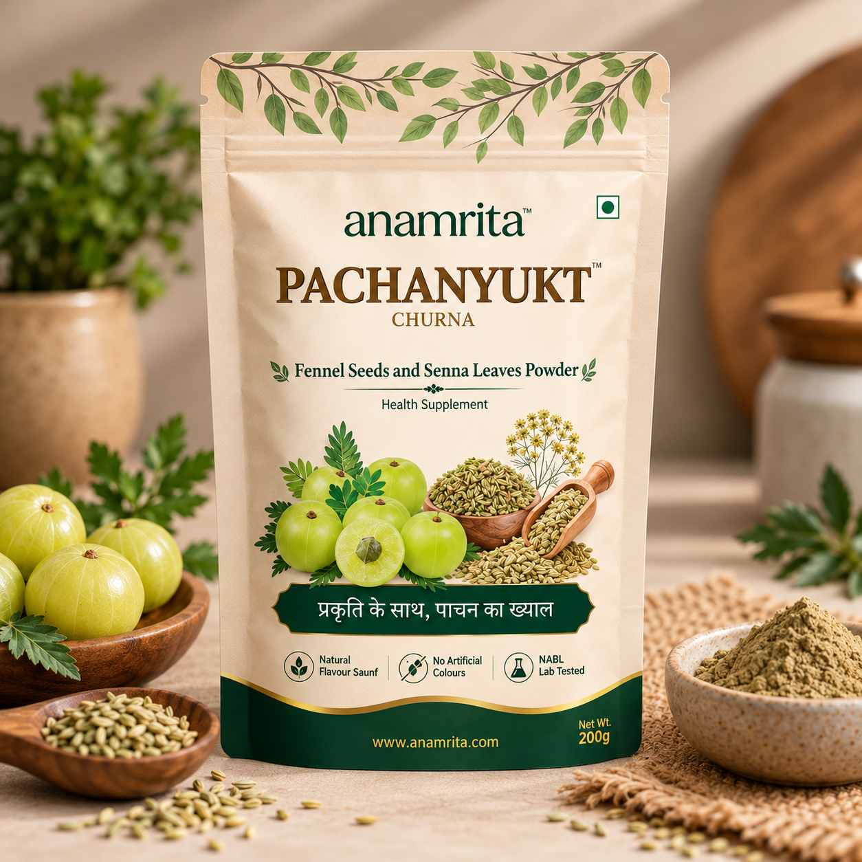 Anamrita Pachanyukt Churna 200g front pouch